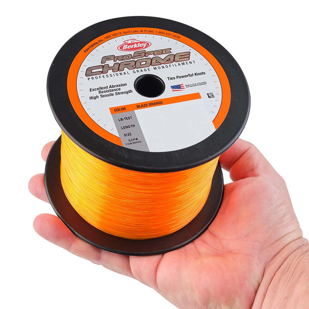 Berkley ProSpec Chrome Blaze Orange Monofilament Line - 30 lb Test, 1000 Yards