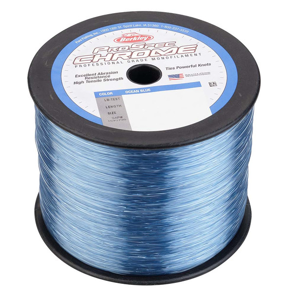 Berkley ProSpec Chrome Ocean Blue Monofilament Line 130 lb, 2000 yards - PSC5B130-OBL