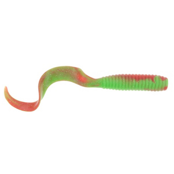 Berkley Gulp! 6-inch Grub - Nuclear Chicken Soft Bait for Saltwater Fishing