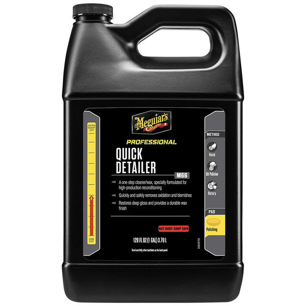 Meguiar's Mirror Glaze Quick Detailer 1 Gallon – High-Performance Car Paint Restorer and Wax