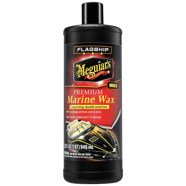 Meguiar's Flagship Premium Marine Wax 32oz - High-Gloss Marine Protection & Restoration