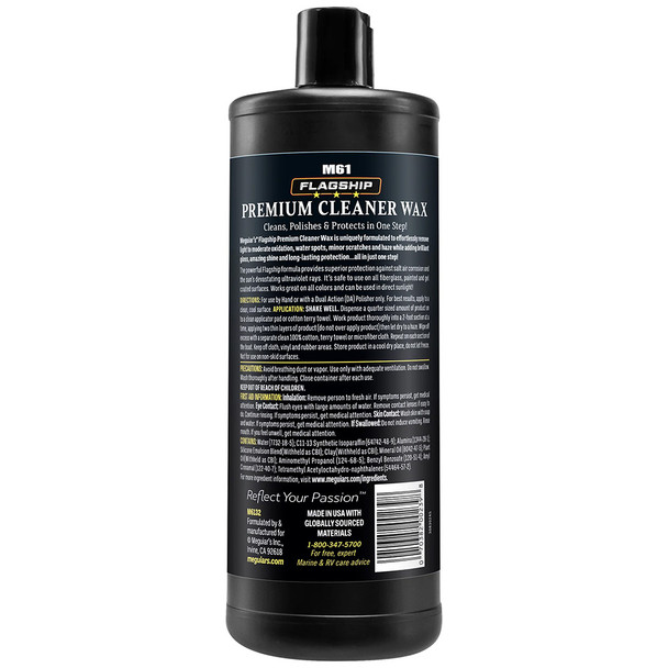 Meguiar's Flagship Premium Cleaner and Wax - 32oz for All Surfaces