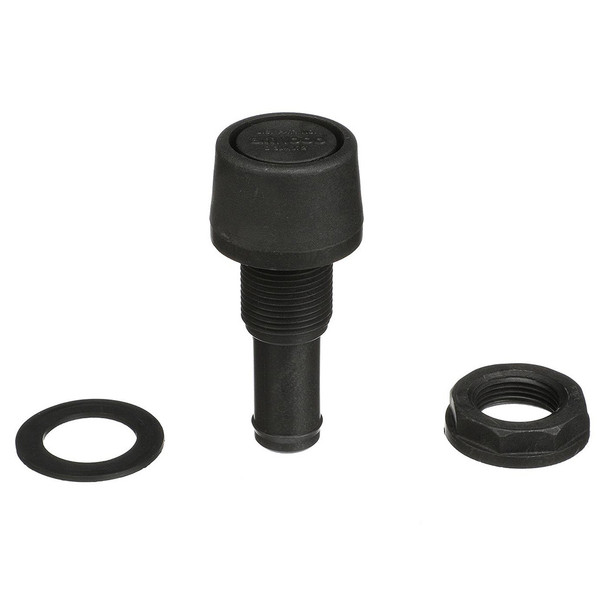Attwood Marine Straight Fuel Vent - Black Polypropylene Part 1607-3