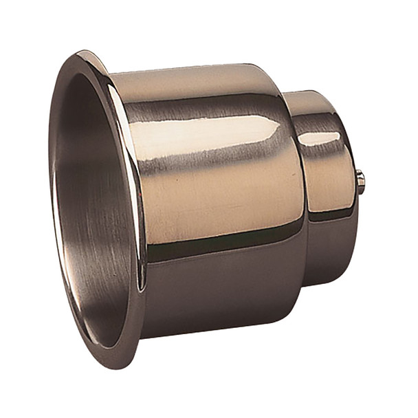 Sea-Dog Flush Mount Combo Drink Holder with Drain Fitting - Stamped 304 Stainless Steel Part 588065