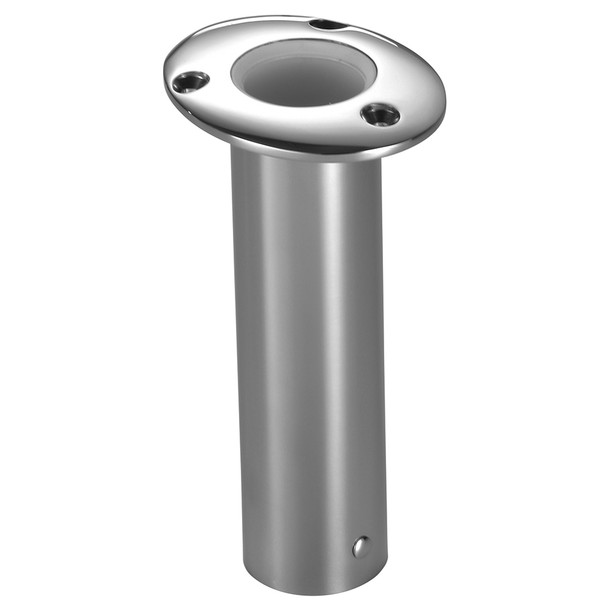 Attwood Marine Standard Series Stainless Steel Flush Mount Rod Holder - 7.5 inches, White Insert