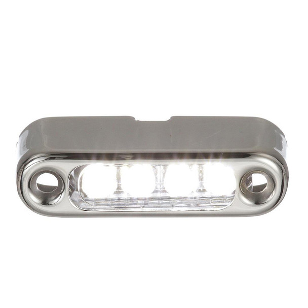 Attwood Marine White LED Micro Light with Stainless Steel Bezel - Vertical Mount