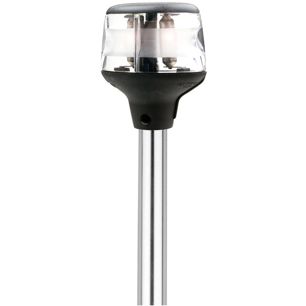 Attwood Marine Fold-Down Incandescent Anchor and Masthead Light - 12V with 20-Inch Horizontal Composite Base