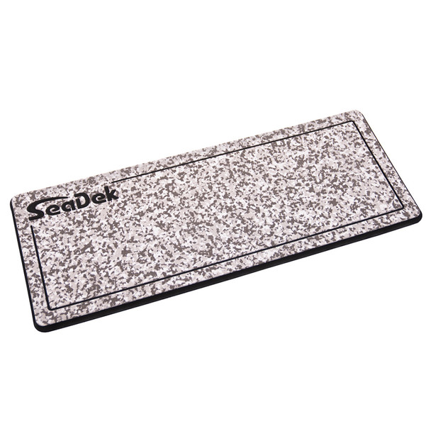 SeaDek 16 x 39 inch Dual Density Large Helm Pad with SeaDek Logo - Brushed Snow Camo/Black