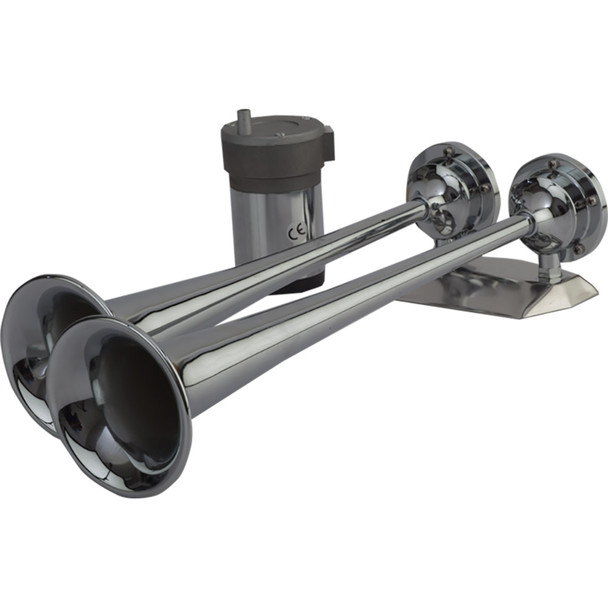 Sea-Dog MaxBlast Dual Trumpet Air Horn – 121 Decibels Marine Horn for Boats and Vehicles