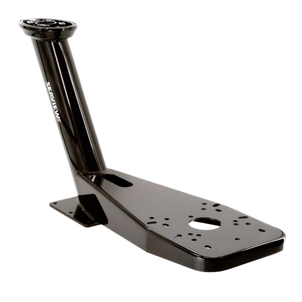 Seaview 23.75-inch Pre-Drilled Dual Mount for Open Array Radars up to 4.5 feet - Black with Modular Top Plate