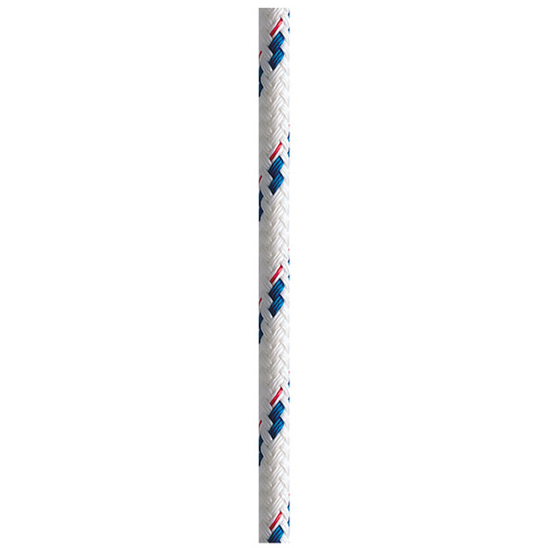 New England Ropes 7/16 Inch Sta-Set Performance Cruising Line - Blue Fleck, 600 Feet
