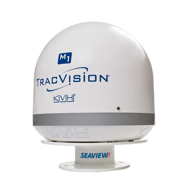 Seaview 3-Inch Low Profile Satellite Dome Mount for KVH M1/M1DX/TV1, Intellian i1 & i2, Raymarine 33STV