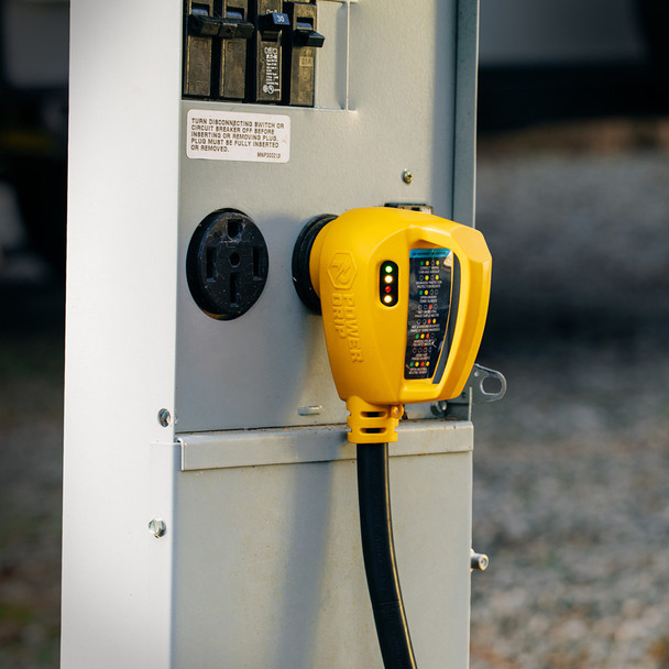 Camco Power Grip RV 12-Inch 30Amp Circuit Analyzer Dogbone with Surge Protection