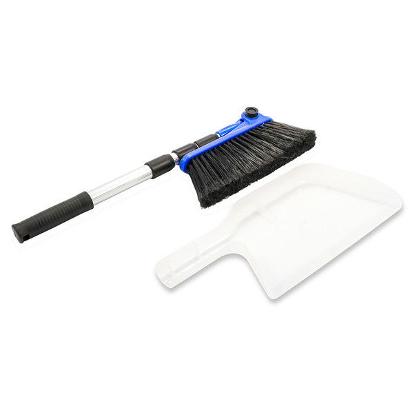 Camco RV Adjustable Broom and Dustpan - Part 43623