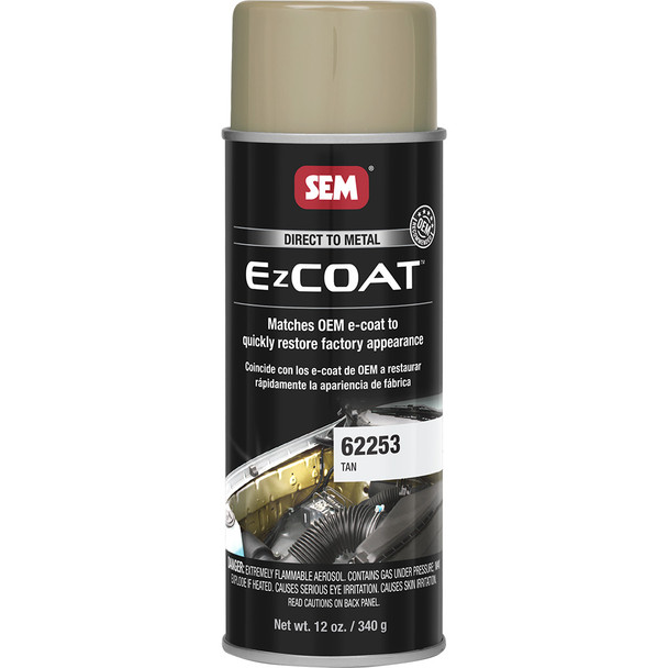 SEM Ez Coat 16oz Aerosol Can - Tan for Automotive Metal Finishing