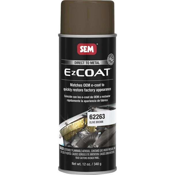 SEM Ez Coat 16oz Aerosol Can Olive Brown – OEM Recommended Direct-to-Metal Coating