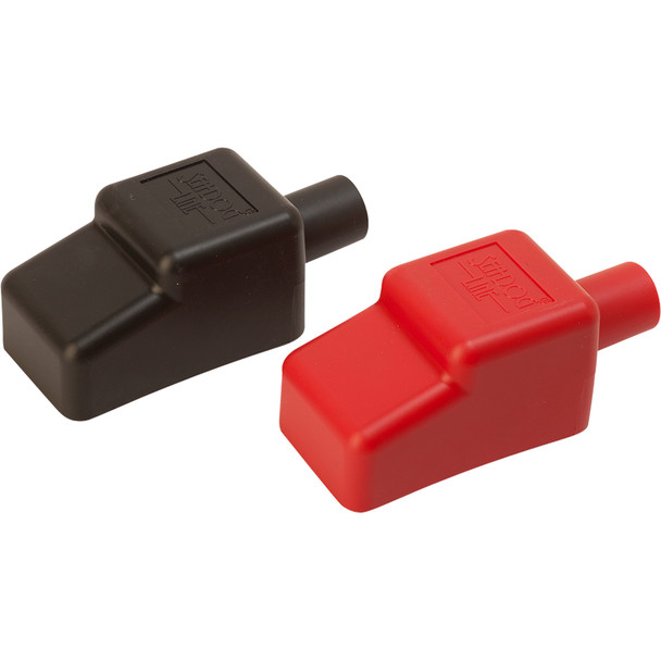 Sea-Dog Battery Terminal Covers - Red and Black - 5/8 inch for Marine and Automotive Batteries