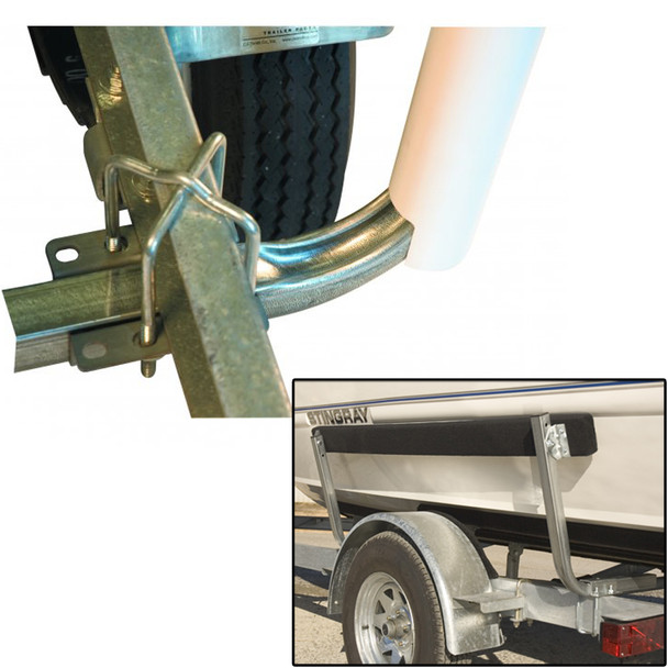 C.E. Smith 5' Bunk Board Guide-On with Marine Carpet for Boat Trailers