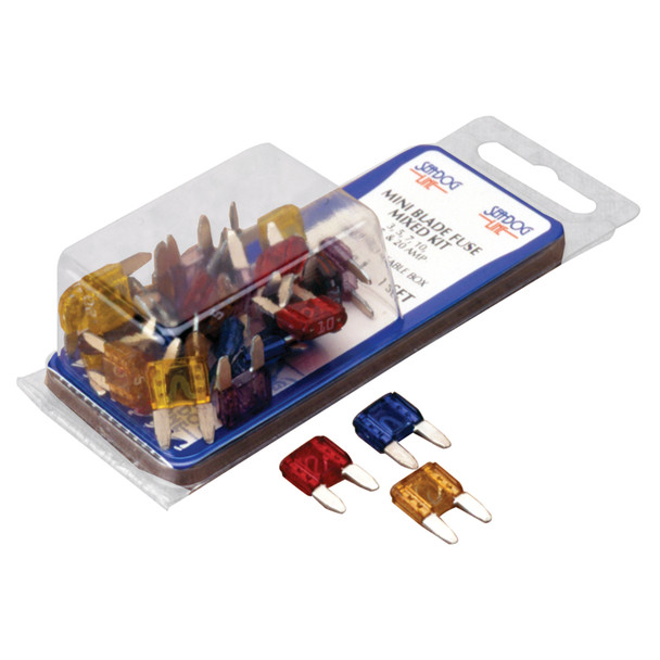 Sea-Dog ATM Mini Blade Style Mixed Fuse Kit - Assorted Circuit Protection for Marine and Automotive Use