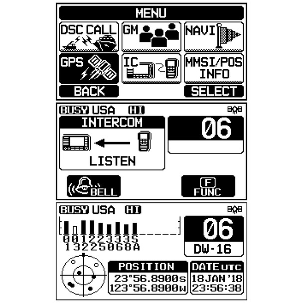 Standard Horizon GX1800G Fixed Mount VHF Marine Radio with Built-In GPS and Second Station Compatibility