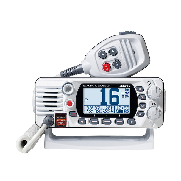 Standard Horizon GX1410W Eclipse Series 25W Fixed Mount VHF Radio with Easy-to-Operate Menu System
