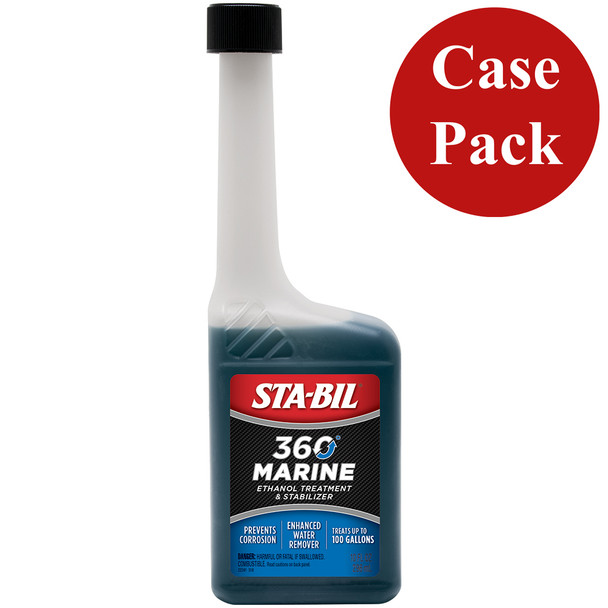 STA-BIL 360 Marine Fuel System Cleaner and Stabilizer - Case of 12, 10 oz Bottles