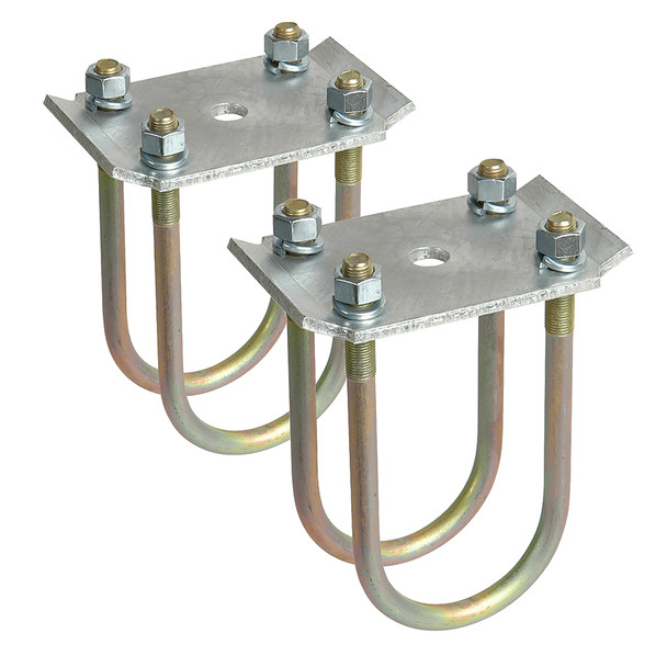 C.E. Smith Axel Tie Plate Kit for 3-Inch Round Axle - Reliable Spring Mounting Solution