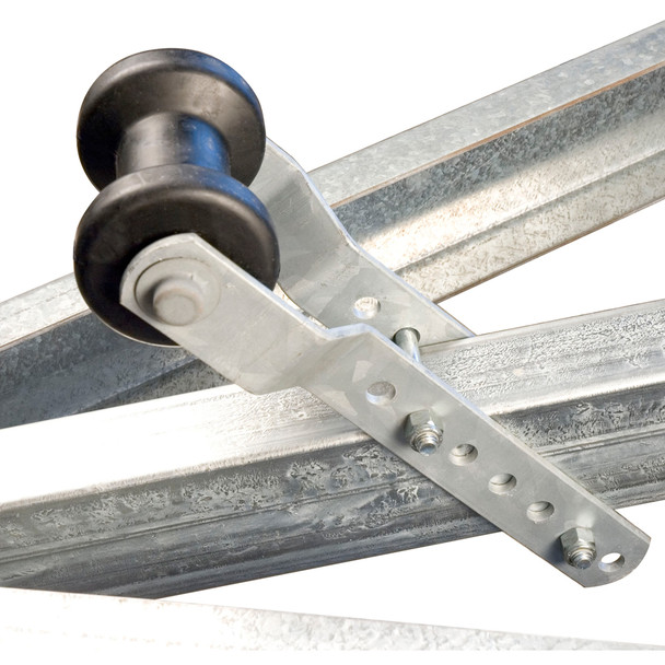 C.E. Smith 4-Inch Adjustable Keel Roller Assembly for 2-Inch Tongue, Black