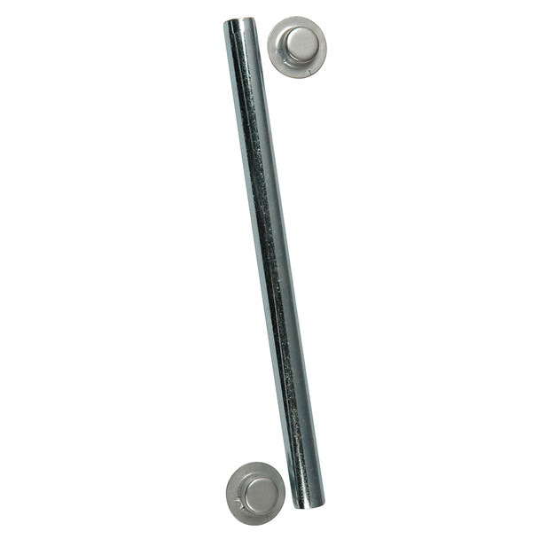 C.E. Smith Package Roller Shaft 1/2 inch x 6-1/4 inch with Cap Nuts - Zinc