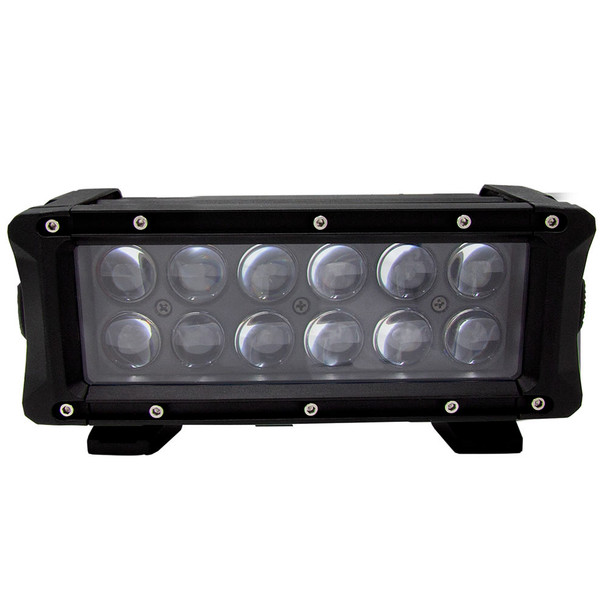 HEISE LED Lighting Systems Infinite Series 8-Inch RGB Backlit Dual-Row LED Light Bar - 12 LEDs