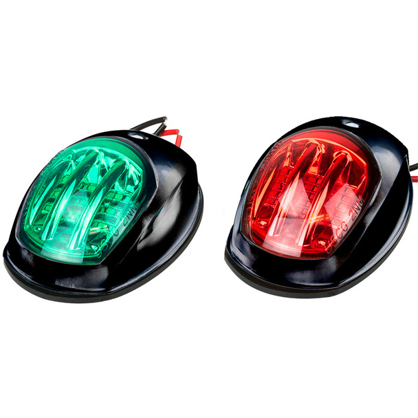 Sea-Dog Black LED Navigation Lights - Port and Starboard Pair (Part #400073-1)
