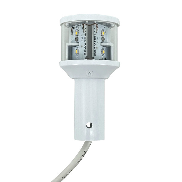 Seaview 12V C5 Certified Round 3 Nautical Mile LED Masthead All-Round Light - White