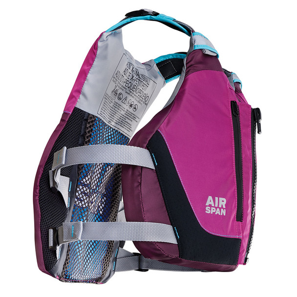 Onyx Outdoor Airspan Breeze Life Jacket XS/SM Purple - Lightweight and Breathable Paddling Vest