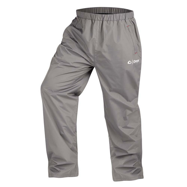 Onyx Outdoor Essential Rain Pant - Medium - Grey, Waterproof and Breathable Rain Gear