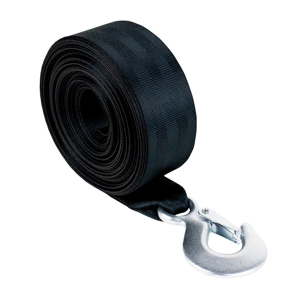Powerwinch Tow Tight Winch Strap 2 x 12 ft with Forged Snap Hook