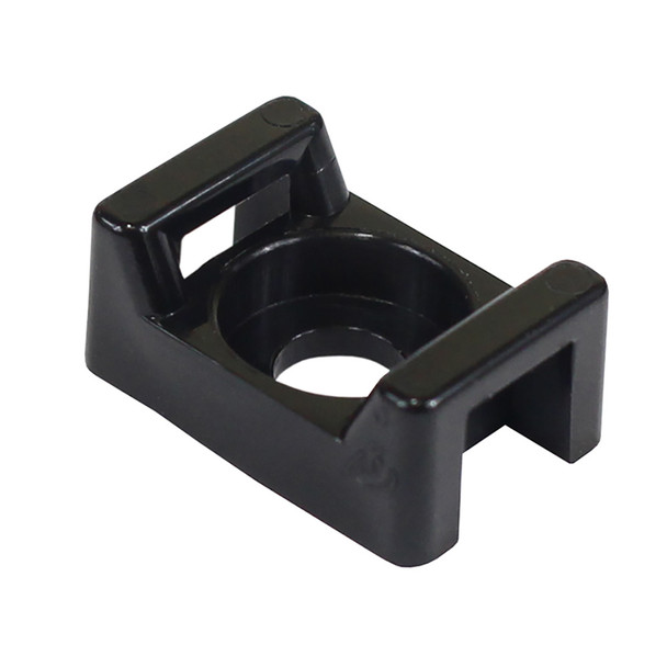 Pacer Screw Down Cable Tie Mount #8 Screw Method Black - 100 Pack