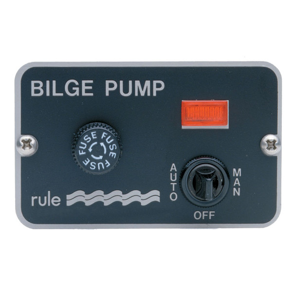 Rule Deluxe 3-Way Panel Lighted Switch for Auto Float Pumps 24/32VDC