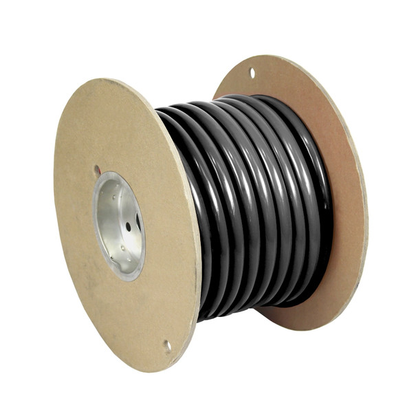 Pacer Black 2 AWG Marine Battery Cable - 50 Feet for Heavy-Duty Marine Applications