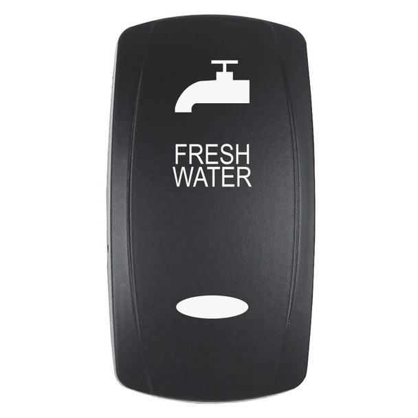 Pacer EV2LE-FRSH FRESH WATER Actuator for V Series Contura Switches - Black Laser-Etched Top/Bottom Light