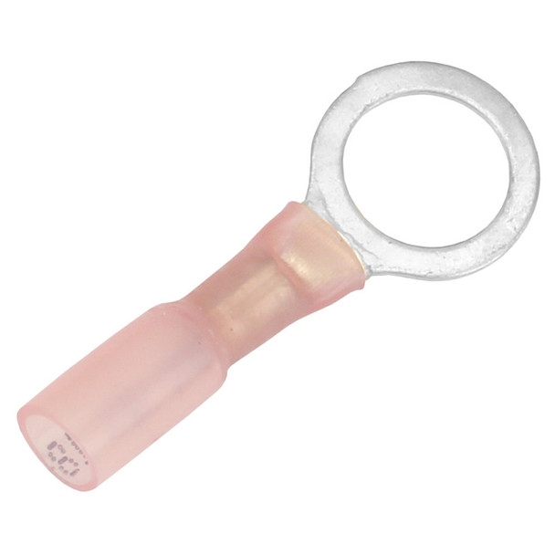 Pacer 22-18 AWG Heat Shrink Ring Terminal with 3/8 Inch Stud Size - 25 Pack