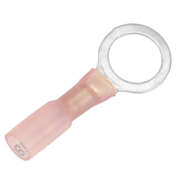Pacer 22-18 AWG Heat Shrink Ring Terminal with 3/8 Inch Stud Size - 100 Pack