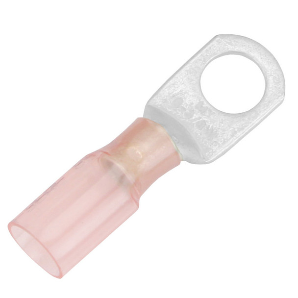 Pacer 8 AWG Heat Shrink Ring Terminal with 3/8 Inch Stud Size - 25 Pack