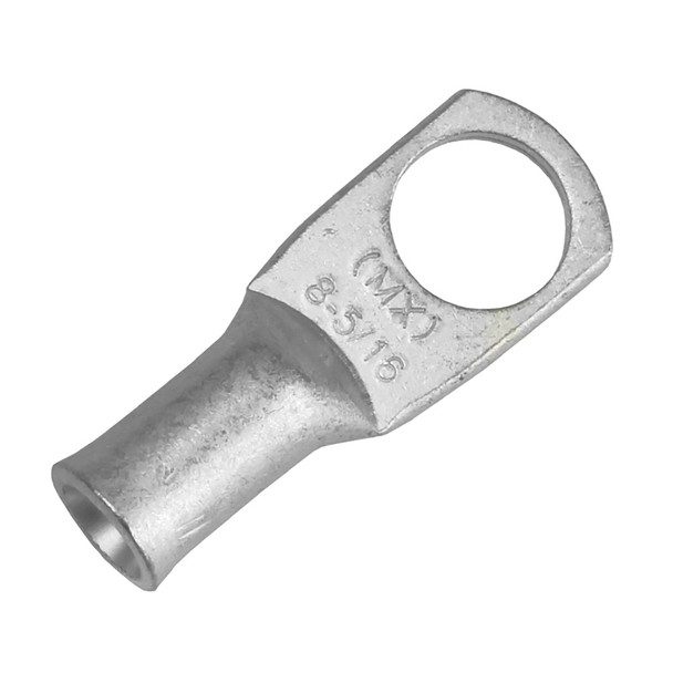 Pacer Tinned Lug 8 AWG - 5/16 inch Stud Size - 10 Pack for Reliable Electrical Connections