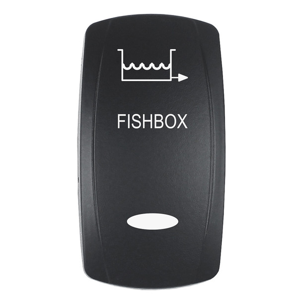 Pacer EV2LE-FBX Fishbox Laser-Etched Switch Cover for V Series Contura Switches, Black