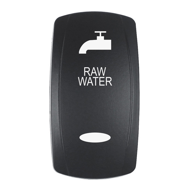 Pacer EV2LE-RAW Actuator for V Series Contura Switches - Black Laser-Etched Raw Water Indicator