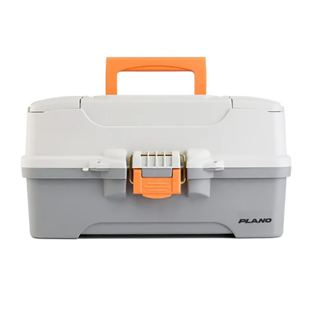 Plano Three-Tray Tackle Box P000406 - Light Grey and Dark Grey