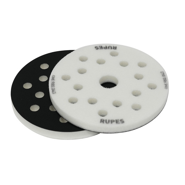 RUPES Foam Interface Pad 125mm with 8+8+1 Holes, 12mm Thickness, 2-Pack