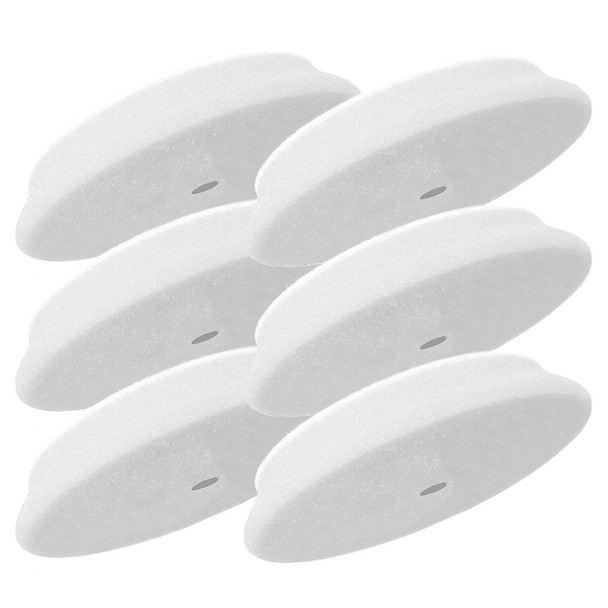 RUPES D-A Ultra Fine Polishing Foam Pad 40mm White - 6 Pack for High Gloss Finishing and Soft Paints