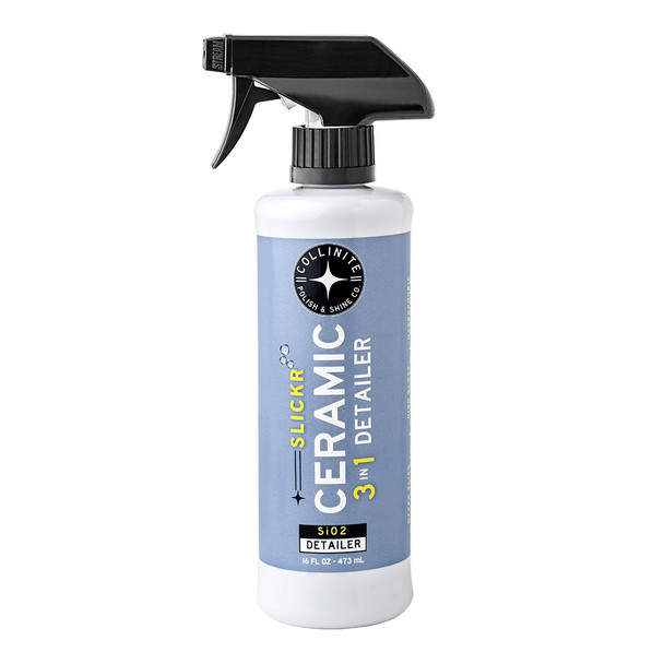 Collinite SLICKR 3-In-1 Ceramic Detailer - Hydrophobic Coating, High Gloss Finish, Versatile Exterior Surface Protectant