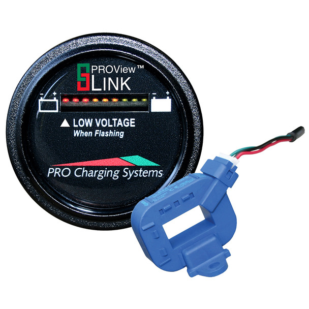 Dual Pro Lithium Battery Gauge with Round Display and PROView Link Compatibility